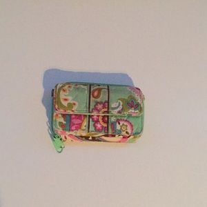 Green and pink wallet